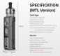 Preview: VooPoo Drag S2 2500mAh 5-60-Watt TFT Display