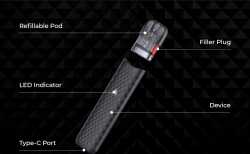 Popreel N1 Pod  E-Zigarette Unterdruckschalter Uwell 520mAh 10W