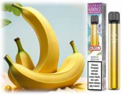 Banana Ice Banane Frische ElfBar 600 V2 Einweg Ezigarette