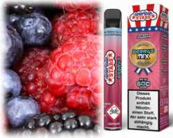 Berrys Mix Einweg E-Zigarette Erdbeeren Himbeeren Blaubeeren brom 600 Züge American Stars