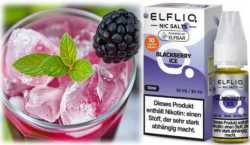 Blackberry Ice Brommbeeren Frische ELFLIQ Elfbar Nikotinsalz Liquid 10ml