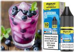 Blueberry Ice Blaubeeren Frische Dojoliq Nikotinsalz Liquid 10ml 20mg/ml 10mg/ml
