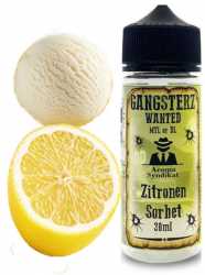 Zitronen Sorbet Liquid Aroma 10ml in 60ml (Zitronen Eiscreme) Gangsterz