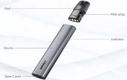 Cravat Pod 9W 300 mAh Uwell E-Zigaretten Set Zugschalter