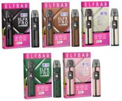 Elfbar Elfx Pro Kit Pod 0,6Ohm Pod 1200mAh 2ml E-Zigarette 45W Zugautomatik Airflow Control