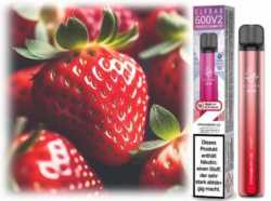 Strawberry Ice Erdbeeren Frische ElfBar 600 V2 Einweg Ezigarette - Kopie
