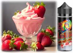 Erdbeersahne Kirschlolli Aroma 20ml in 120ml Bamberger Dampferlädla Lädla Juice Lolli sahnige Erdbeeren