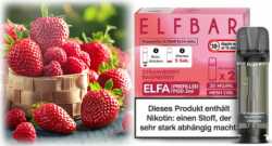 Blueberry Snoow Himbeeren Blaubeeren Menthol Elfa Pod 2 Stück Elfbar 20mg