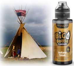 Indiana Tabak feiner milder Tabak 10ml Liquid Aroma in 120 ml Flasche