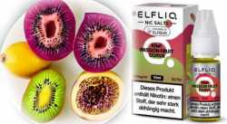 Kiwi Passion Fruit Guava Passionsfrucht Guave ELFLIQ Elfbar Nikotinsalz Liquid 10ml