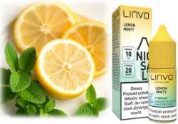Lemon Minty Zitrone Minze Nikotinsalz Linvo Liquid 20mg Nikotin 10ml