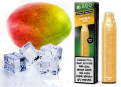 Gekühlte Mango Ice 17mg SC600 Einweg E-Zigarette Züge Nikotinsalz