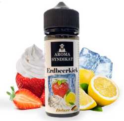 Erdbeeren Zitrone Sahne Erdbeerkick Liquid Aroma 10ml-in-120ml Longfill Syndikat Aroma