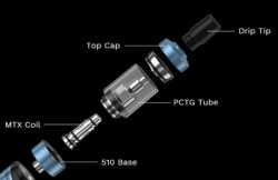 iTank M Verdampfer MTL Vaporesso 3ml 16mm 1,2 Ohm MTX Coils