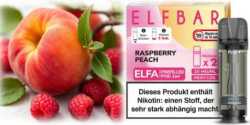 Raspberry Peach Himbeere Pfirsich Elfa Pod 2 Stück Elfbar 20mg