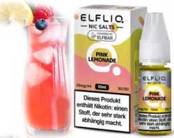 Pink Lemonade Limonade Blaubeeren Himbeeren ELFLIQ Elfbar Nikotinsalz Liquid 10ml