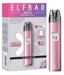 Elfx 2 Kit Pod E-Zigarette  Elfbar 1700mAh 2ml 30W MTL RDL