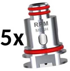 5 x RPM Mesh Coils 0,4 Ohm Smok für RPM40, Fetch Mini, RPM Standard