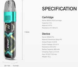 Voopoo Argus P1s Pod 25W AFC Zugautomatik mit Umhänger