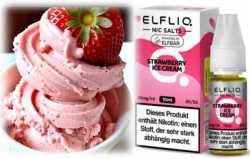 Strawberry Ice Cream Erdbeer Eis Creme ELFLIQ Elfbar Nikotinsalz Liquid 10ml