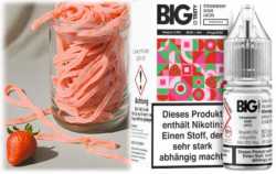 Strawberry Sour Laces Erdbeeren saure Schnüre Fruchtgummi Nikotinsalz Big Tasty 10ml
