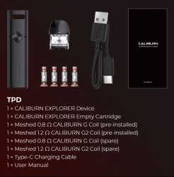 Caliburn Explorer Pod Uwell 32W 1000mAh Zugautomatik