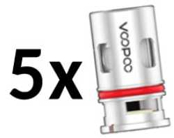 5 x Voopoo PnP VM4 Mesh Coil DL 0,6 Ohm für alle PnP Modelle, Argus, Drag X, Vinci