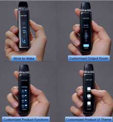 Preview: Wenax Q Ultra 30W Geekvape 1300mAh max. 30 Watt 3,0ml Wrist Wake Funktion