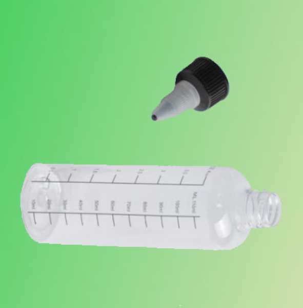 120 ml Messflasche (Leerflasche) PTE für Liquid
