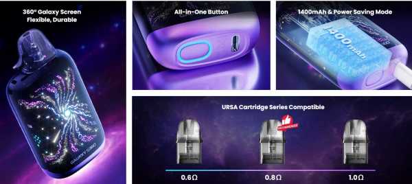 Galaxy T360 Kit 35 Watt Lost Vape 1200mAh 2,5ml