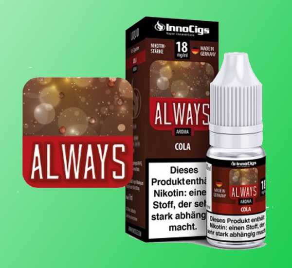 Cola Always Innocigs 10ml Liquid Flüssigkeit