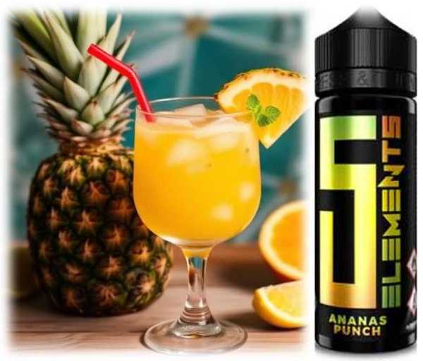 Ananas + etwas Frische (Ananas Punch) 5 Element Aroma von Vovan 10ml in 120ml Flasche