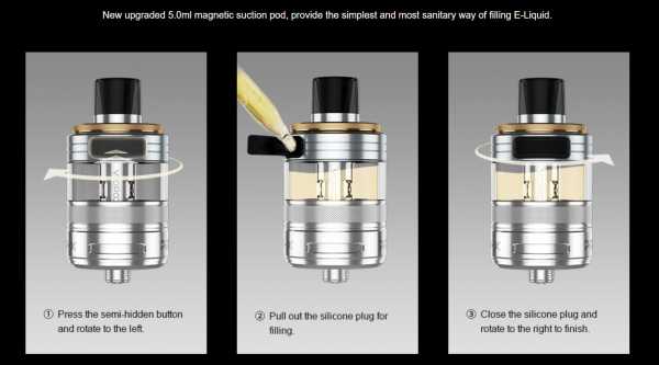 PnP X Pod Verdampfer VooPoo 24mm 5,0ml Magnet-Verschluss