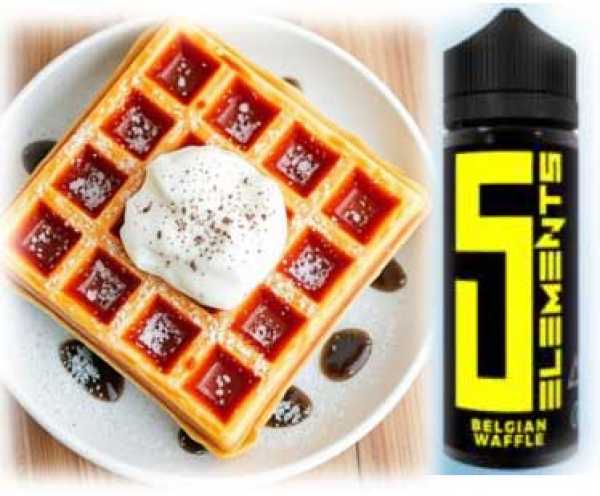 Belgian Waffle (belgische Waffel Vanille) 5 Element Aroma von Vovan 10ml in 120ml Flasche