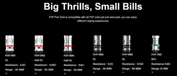 PnP X Pod Verdampfer VooPoo 24mm 5,0ml Magnet-Verschluss