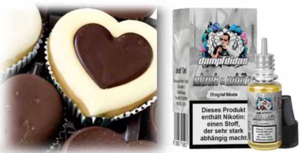 Black & White Schwarze Schokolade weiße Schokolade Dampfdidas Nikotinsalz 10ml
