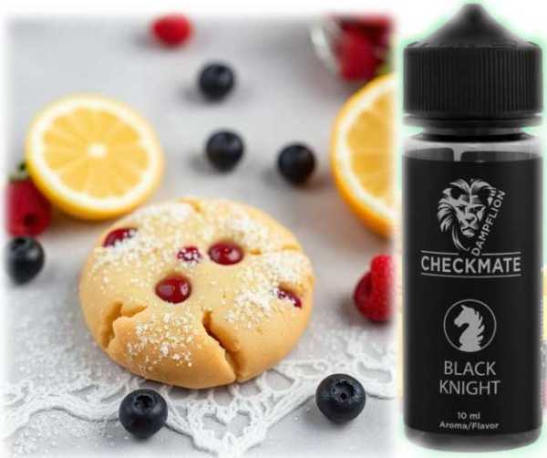 (Kekse, Zitronen und Waldfrüchte) Liquid Dampflion Black Knight Aroma 10ml Checkmate Shake & Vape