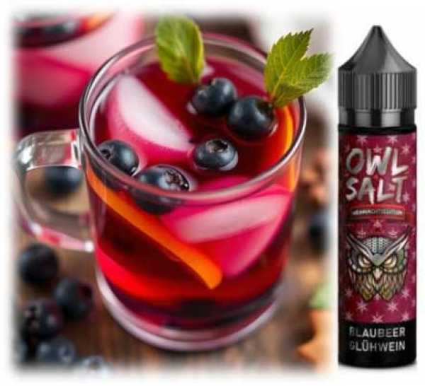 Blaubeere Glühwein Glühwein Zimt Blaubeere OWL Longfill Aroma 10-in-60ml Shake Vape Liquid