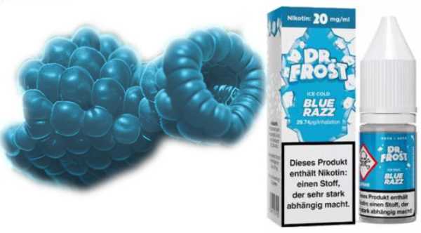 Blue Razz Blaue Himbeeren Koolada Dr. Frost Nikotinsalz 20mg/ml, 10ml Liquid