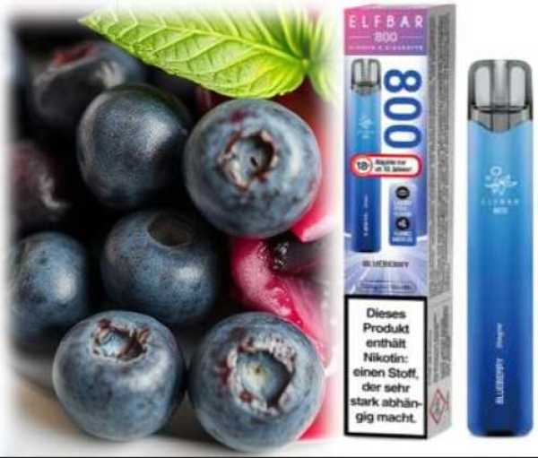 Blueberry Elfbar 800 20mg Nikotinsalz  Blaubeeren