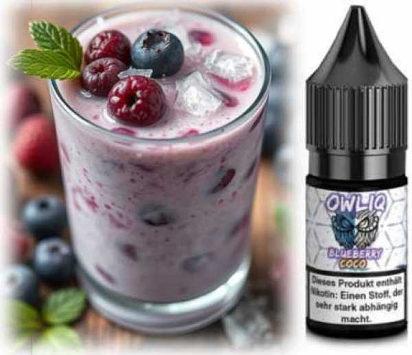 Blueberry Coco Blaubeere Kokos OWL Nikotinsalz Liquid 10ml