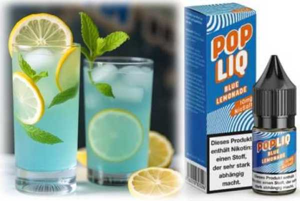 Blue Lemonade Beeren Limonade PopLiq Nikotinsalz Liquid 10ml