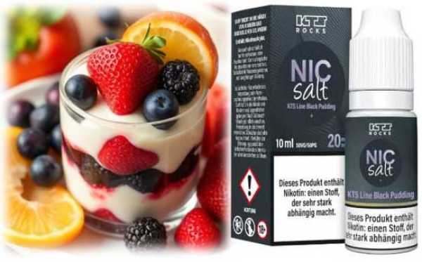 Black Pudding KTS Pudding Früchte Nikotinsalz 20mg Liquid 10ml
