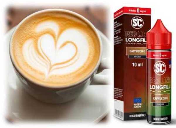 Cappuccino Cappuccino Menthol SC Red Line Longfill 10-in-60ml