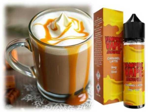 Caramel Latte Kaffee Milch Karamell Vampire Vape Liquid Aroma 10ml in 60ml