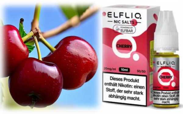 Cherry Kirschen ELFLIQ Elfbar Nikotinsalz Liquid 10ml