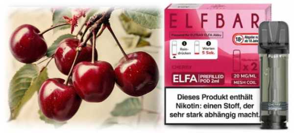 Cherry Kirschen Elfa Pod 2 Stück Elfbar 20mg