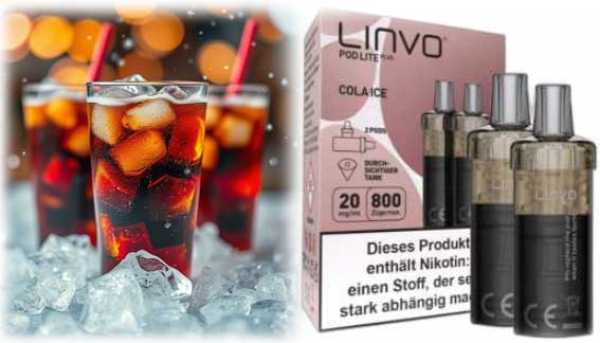 Cola Ice Eisgekühlte Cola Linvo Pod Lite 20mg/ml 2 St.