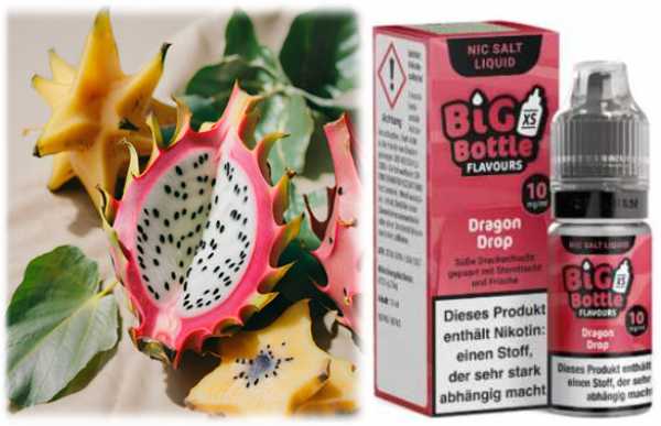 Dragon Drop Sternfrucht Drachenfrucht Kühle Big Bottle Liquid 10ml Nikotinsalz