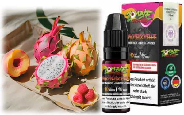Drachenschelle Pfirsich Himbeeren Drachenfrucht Liquid Zombie Juice 10ml
